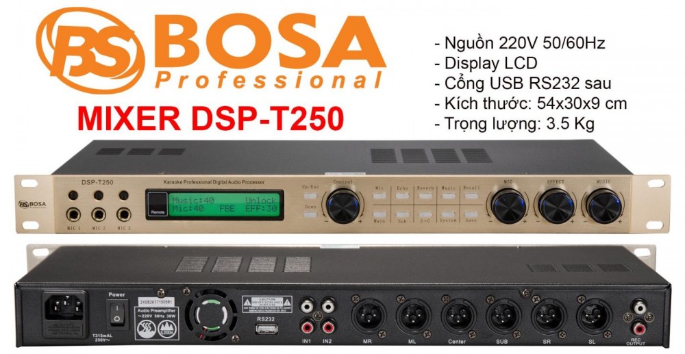 VANG SỐ BOSA DSP T250